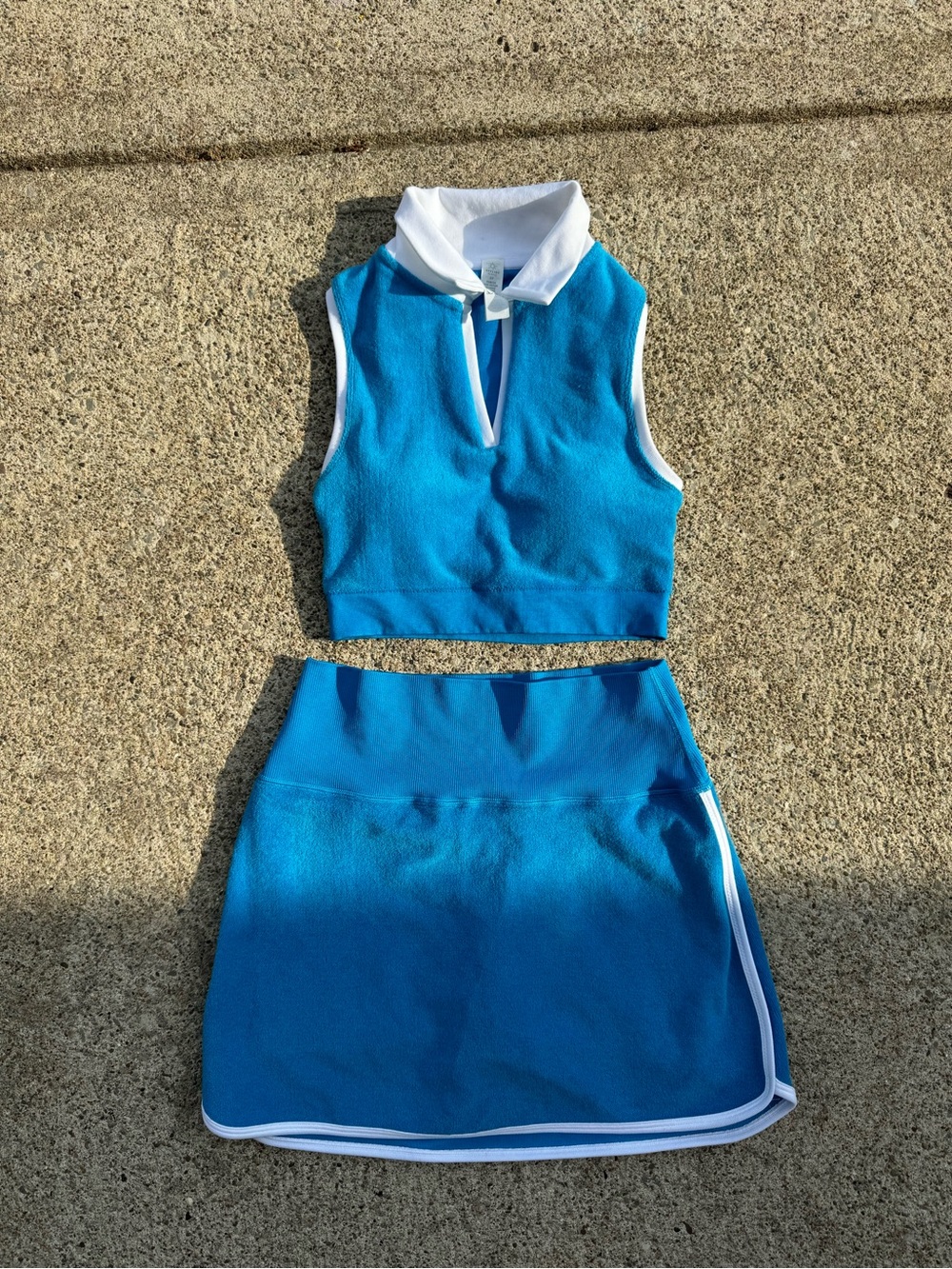 Aerie offline terry cloth tennis matching set